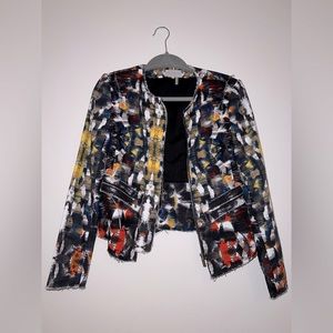 Multi color blazer good for work events, great quality